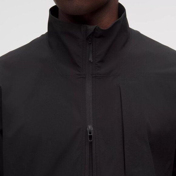 New Lululemon Men Sojourn Black Windbreaker Jacket Patch "The Boca Raton" L - Picture 6 of 13